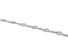 Bratara din Argint 925 - cu Zirconia - Reglabila - 210mm x 5mm - Incolor #3