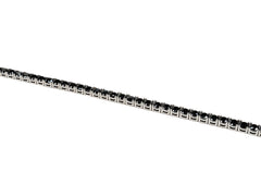 Bratara din Argint 925 - cu Zirconia - Fixa - 210mm x 3mm - Negru