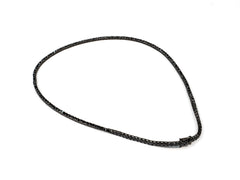 Lantisor din Argint 925 - cu Zirconia - Fixa - 500mm x 3mm - Negru