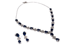 Set Bijuterii din Argint 925 - Cercei, Lant - Zirconia - Argintiu