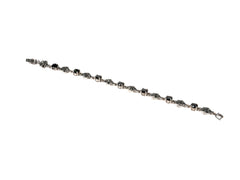 Bratara din Argint 925 - cu Onix - Fixa - 185mm x 7mm - Negru