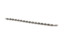 Bratara din Argint 925 - cu Onix - Fixa - 195mm x 9mm - Negru