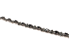 Bratara din Argint 925 - cu Onix - Fixa - 195mm x 8mm - Negru