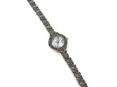 Bratara din Argint 925 - cu Marcasite - Fixa - 200mm x 20mm - Argintiu #1