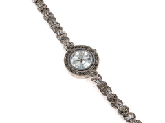 Bratara din Argint 925 - cu Marcasite - Fixa - 210mm x 20mm - Argintiu