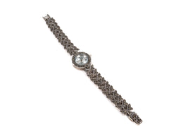 Bratara din Argint 925 - cu Marcasite - Fixa - 195mm x 20mm - Argintiu #3