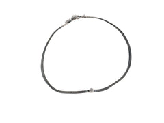 Lantisor din Argint 925 - cu Zirconia - Reglabila - 450mm x 5mm - Incolor