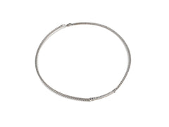 Lantisor din Argint 925 - cu Rubin - Fixa - 450mm x 2mm - Incolor