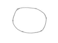 Lantisor din Argint 925 - Fixa - 450mm x 2mm - Argintiu #4