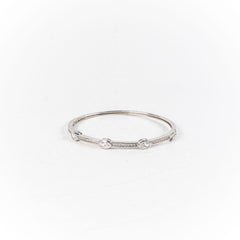 Bratara STILL, Argint 925 - Marime 55 fi x 2.5mm, Fixa, Zirconia, Incolor