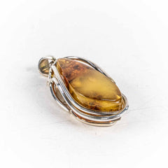 Pandantiv STILL Argint 925 - Marime 56mm x 29mm, Chihlimbar, Galben