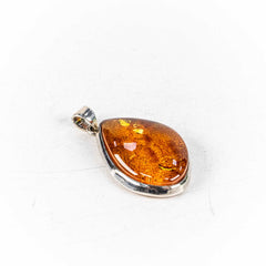 Pandantiv STILL Argint 925 - Marime 51mm x 28mm, Chihlimbar, Maro