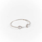 Bratara STILL, Argint 925 - Marime 55 fi x 10mm, Fixa, Zirconia, incolor