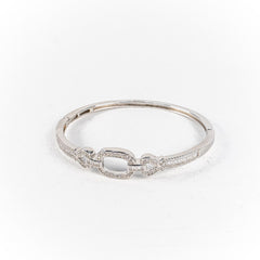 Bratara STILL, Argint 925 - Marime 60 fi x 12mm, Fixa, Zirconia, Incolor