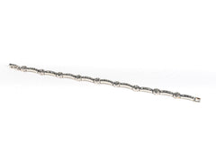 Bratara STILL, Argint 925 - Marime 18cm x 4mm, Reglabila, Marcasite, Gri Metalic
