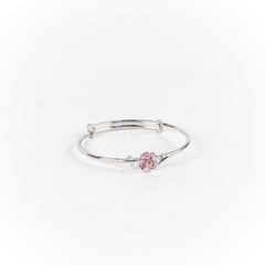 Bratara STILL, Argint 925 - Marime 45 fi x 2mm, Fixa, Email, Roz