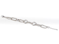 Bratara STILL, Argint 925 - Marime 20cm x 15mm, Reglabila, Simpla, Argintiu