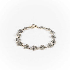 Bratara STILL, Argint 925 - Marime 20cm x 9mm, Reglabila, Marcasite, Gri Metalic