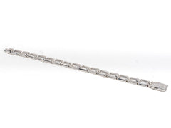 Bratara STILL, Argint 925 - Marime 18cm x 8mm, Reglabila, Zirconia, Incolor