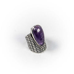 Inel STILL, Argint 925 - Marime 8, Ametist, Violet