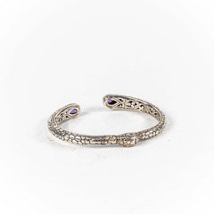 Bratara STILL, Argint 925 - Marime 60 fi x 5.5mm, Fixa, Ametist, Violet