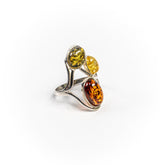 Inel STILL, Argint 925 - Marime 8, Chihlimbar, Multicolor