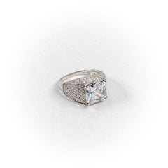 Inel STILL, Argint 925 - Marime 8,5, Zirconia, Incolor