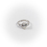 Inel STILL, Argint 925 - Marime 7, Zirconia, Incolor cu Reflexii Aurii