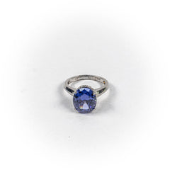 Inel STILL, Argint 925 - Marime 7, Zirconia, Albastru