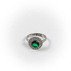 Inel STILL, Argint 925 - Marime 7, Zirconia, Verde