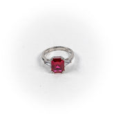 Inel STILL, Argint 925 - Marime 8, Rubin, Rosu