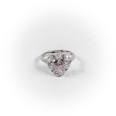 Inel STILL, Argint 925 - Marime 8, Zirconia, Incolor-Roz