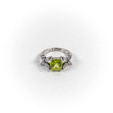 Inel STILL, Argint 925 - Marime 7, Peridot, Verde