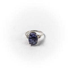 Inel STILL, Argint 925 - Marime 10, Iolit, Albastru-Violet