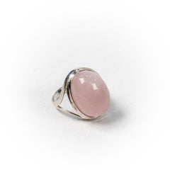 Inel STILL, Argint 925 - Marime 9, Cuart, Roz