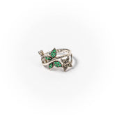 Inel STILL, Argint 925 - Marime 7,5, Zirconia, Verde