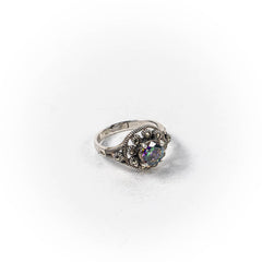 Inel STILL, Argint 925 - Marime 7,5, Topaz Mistic si Marcasite, Multicolor