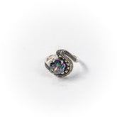Inel STILL, Argint 925 - Marime 9, Topaz Mistic si Marcasite, Multicolor