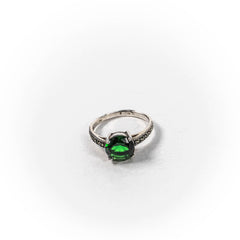 Inel STILL, Argint 925 - Marime 8, Zirconia, Verde