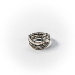 Inel STILL, Argint 925 - Marime 9, Marcasite, Gri Metalic