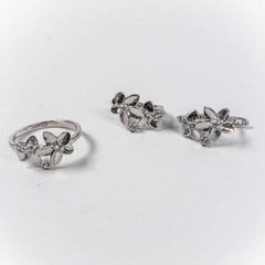 Set Bijuterii STILL Argint 925 - Pandantiv, Inel, Cercei, Zirconia, Marime Inel 6, Incolor