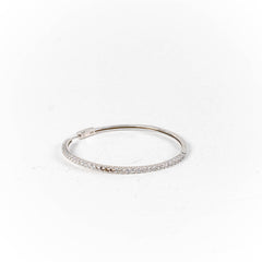 Bratara STILL, Argint 925 - Marime 50 fi x 2mm, Fixa, Zirconia, Incolor