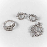 Set Bijuterii STILL Argint 925 - Pandantiv, Inel, Cercei, Zirconia, Marime Inel 8, Incolor