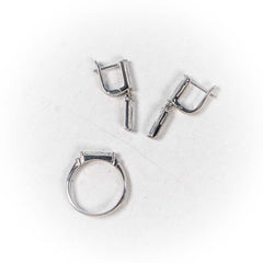 Set Bijuterii STILL Argint 925 - Pandantiv, Inel, Cercei, Zirconia, Marime Inel 8, Incolor