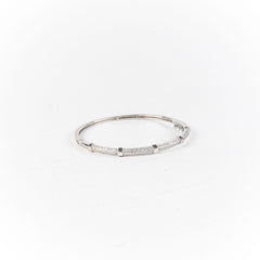 Bratara STILL, Argint 925 - Marime 55 fi x 3mm, Fixa, Zirconia, Incolor