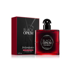 Yves Saint Laurent Black Opium Eau de Parfum Over Red