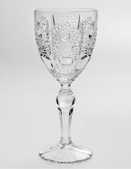 Set 6 Pahare Cristal Bohemia pentru Vin - Design Clasic Tăiat