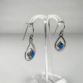 Cercei drop opal cu carlig din argint 925 - 15mm - vedere 1
