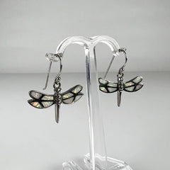 Cercei drop opal din argint 925 cu carlig fishhook 20mm - vedere 1