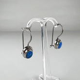 Cercei drop opal leverback argint 925 - 10mm - vedere 1